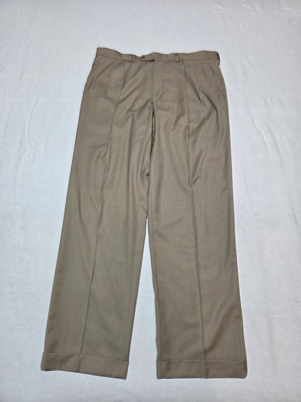 Lauren Ralph Lauren Men's Taupe Dress Pants with Cuffs Size 34x30